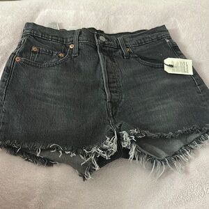 Brand new Levi’s original fit Black Denim Shorts